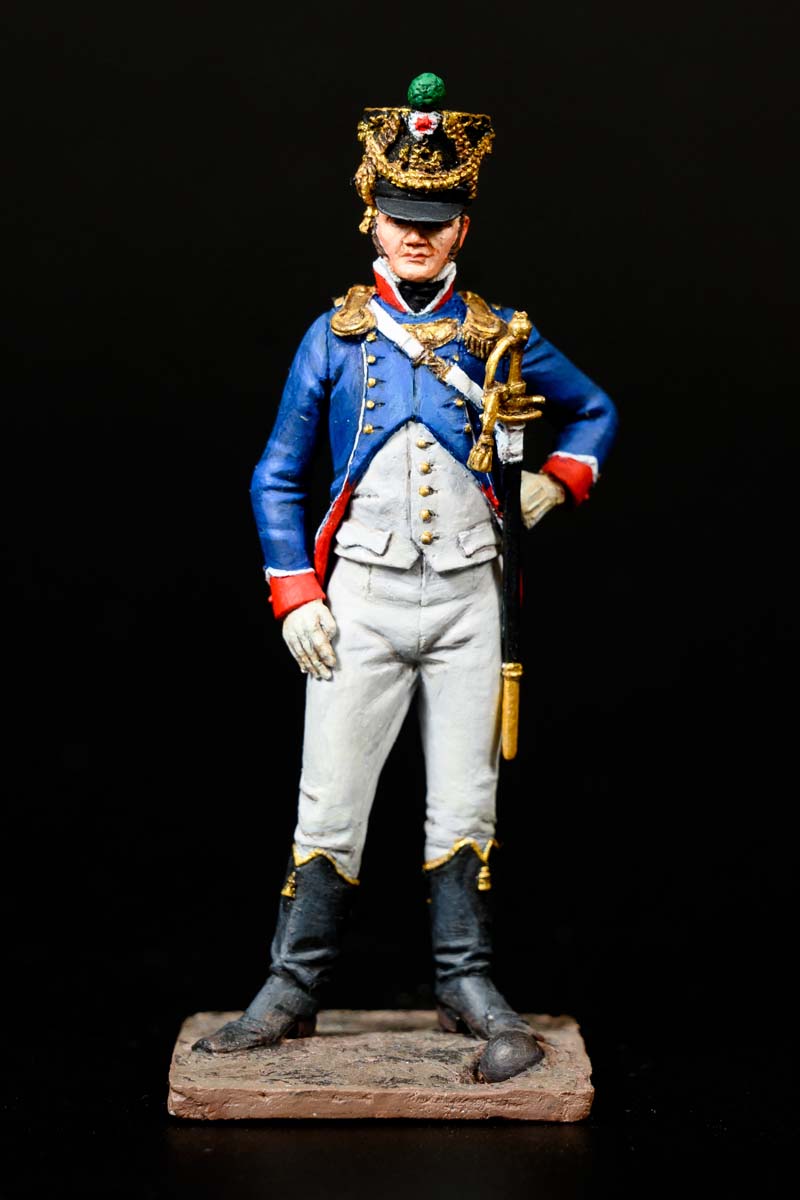 Лейтенант тиральеров-шассеров Молодой гвардии, Франция, 1812 г.