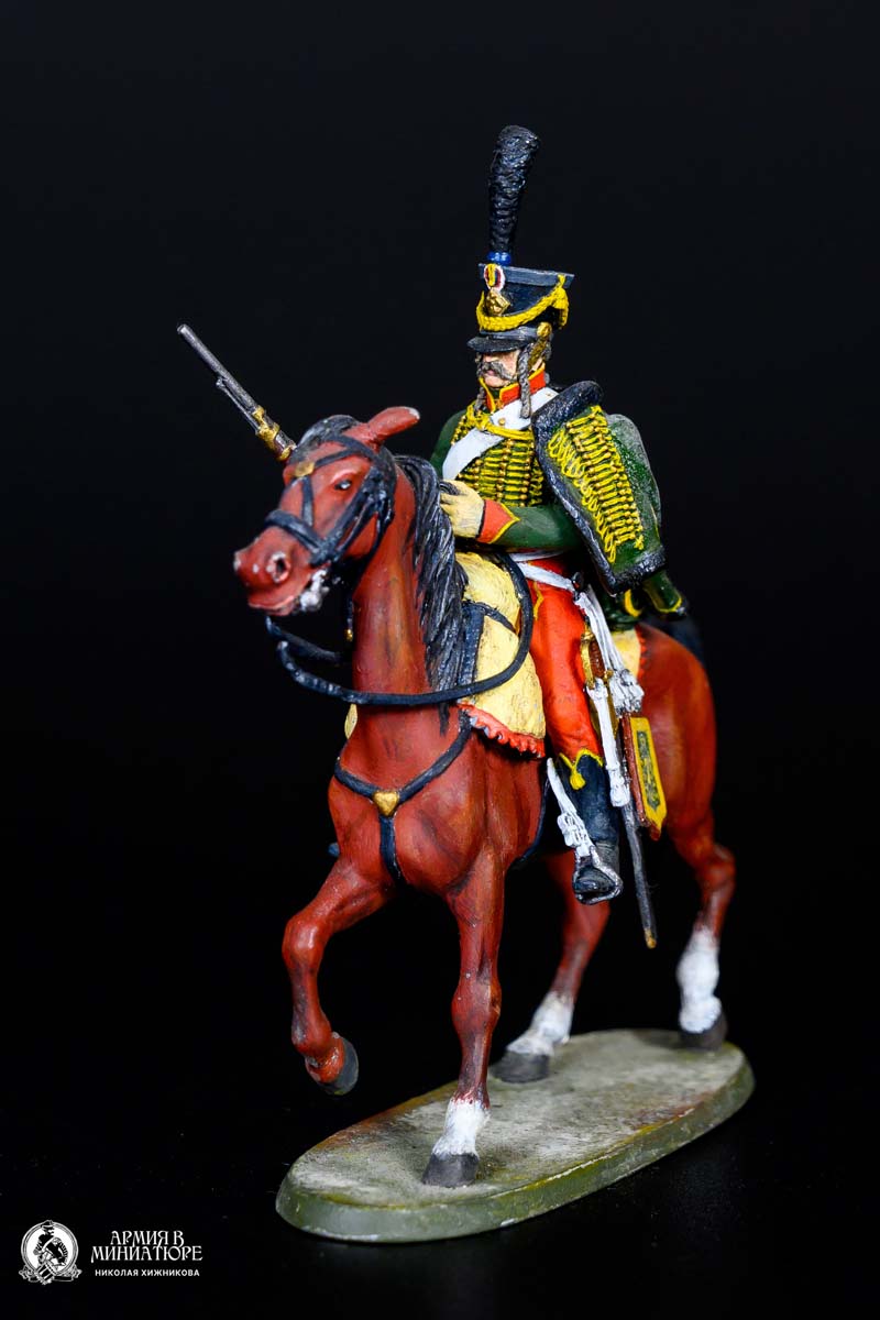 Рядовой 7-го гусарского полка в карабином, Франция, 1808-12 гг.